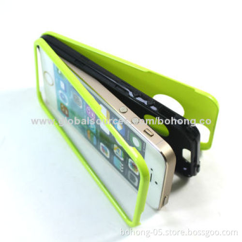 TPU + PC 3-in-1 Cases for iPhone 5s, Different Colors Available, 500 Pieces MOQ Each Color